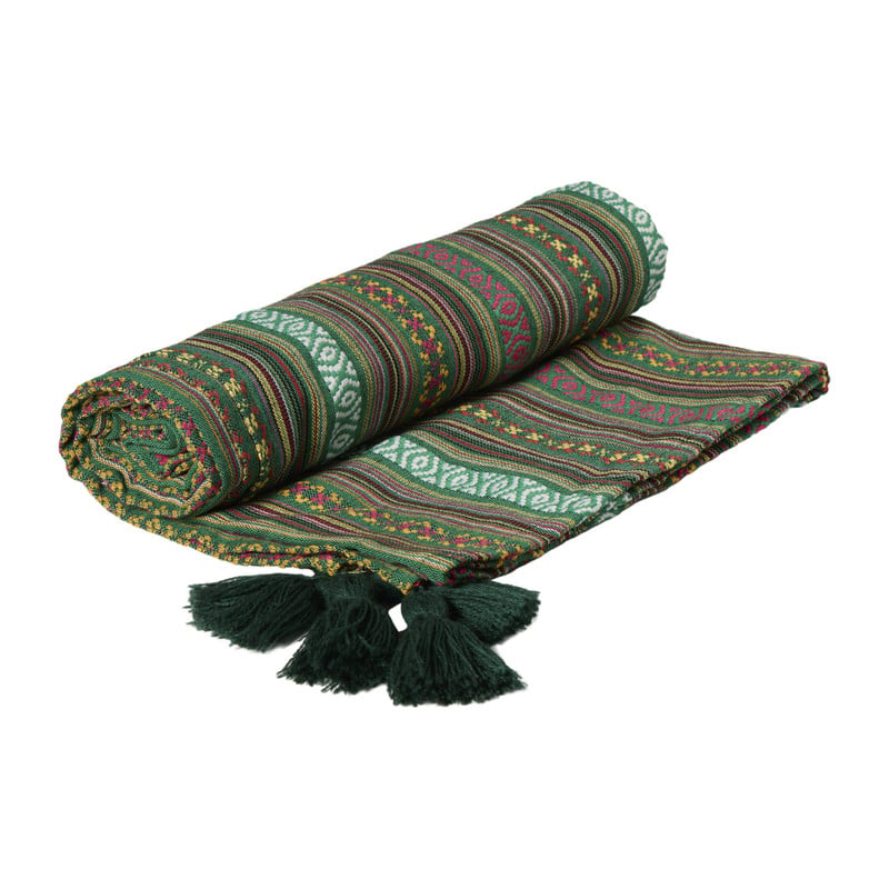 Plaid mexican  - groen  - 130x160 cm