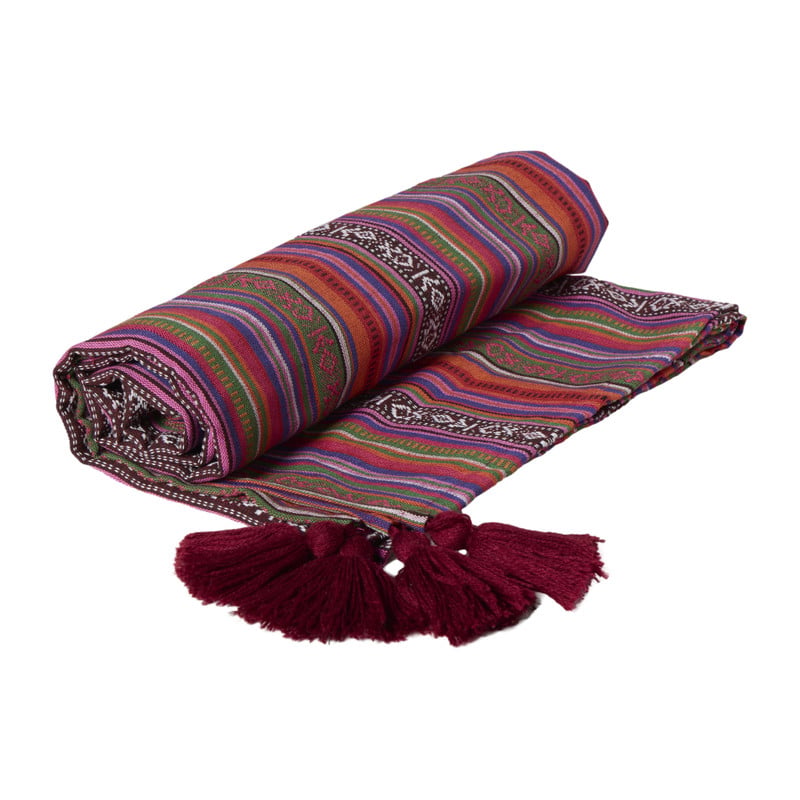 Plaid mexican  - rood  - 130x160 cm
