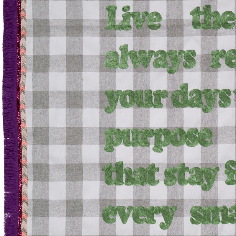 Anywhere plaid live the life - multikleur - 120x170 cm