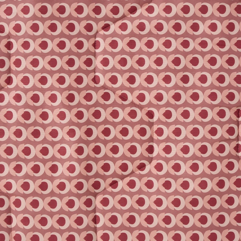 Wasbaar dekbed bloem - roze - 140x200 cm