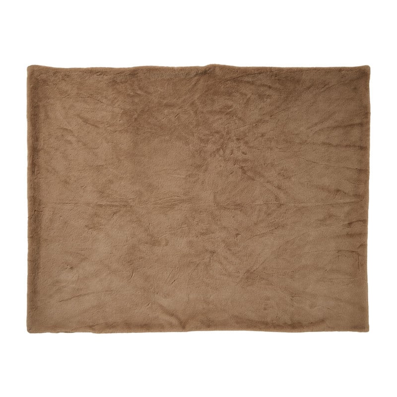 Plaid fluffy - beige - 130x170 cm