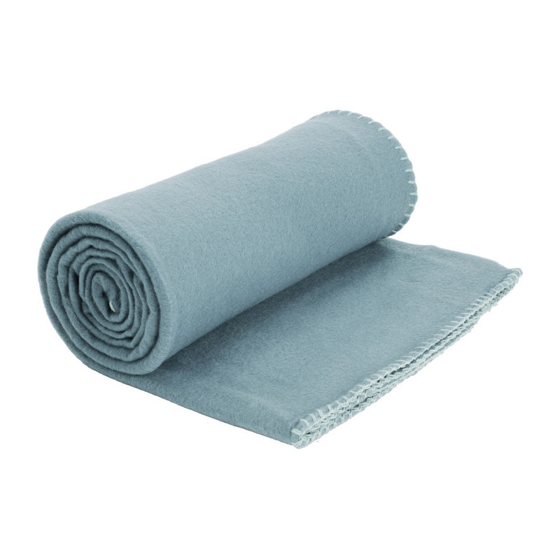 Fleecedeken gekleurd stiksel - 130x170 cm - groen