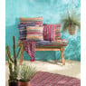 Plaid Mexican - oranje/paars - 130x160 cm