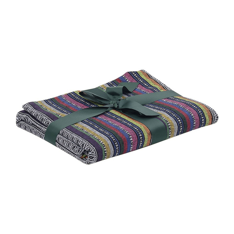 Plaid Mexican - groen/rood - 130x160 cm