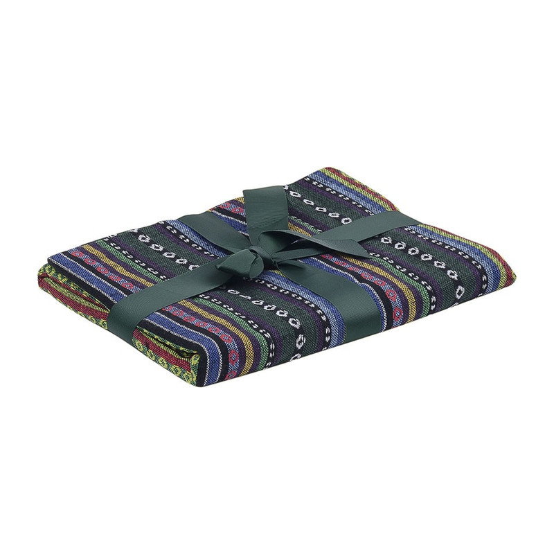 Plaid Mexican - groen/blauw - 130x160 cm