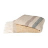 Plaid streep - oker - 150x125 cm