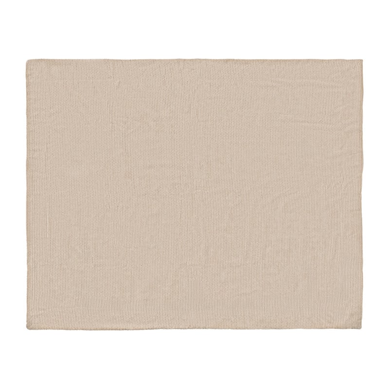 Plaid geblokt - beige - 130x160 cm