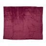 Plaid rib - bordeaux rood - 130x150 cm