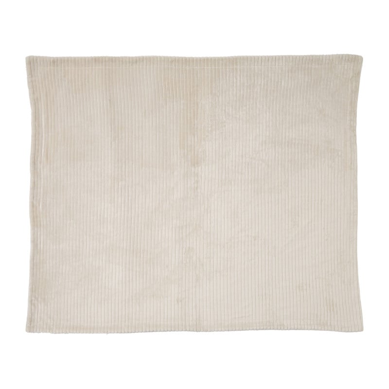 Plaid rib - beige - 130x150 cm