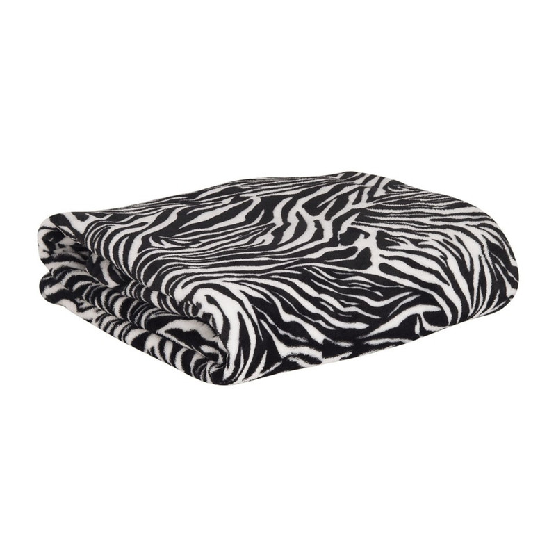 Fleecedeken met mouwen - zebra