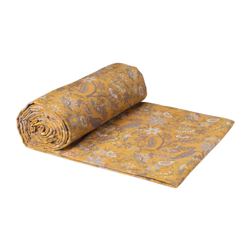 Grand foulard oker - kleed/plaid - 215x380 cm