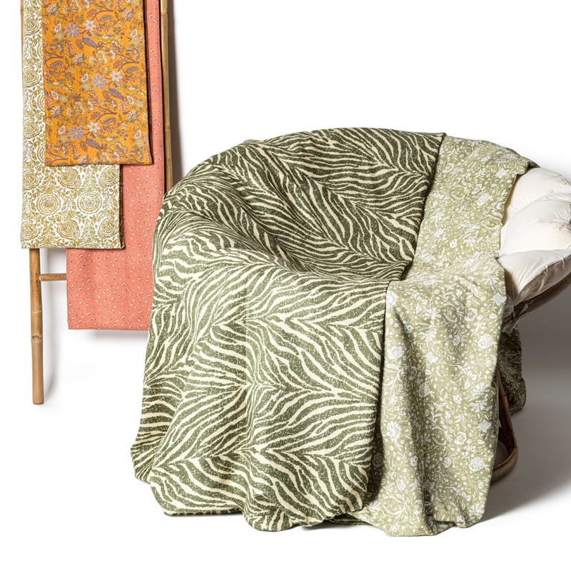 Grand foulard groen - kleed/plaid - 215x380 cm