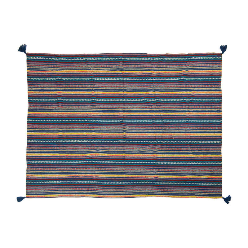 Plaid Mexican - blauw - 130x160 cm