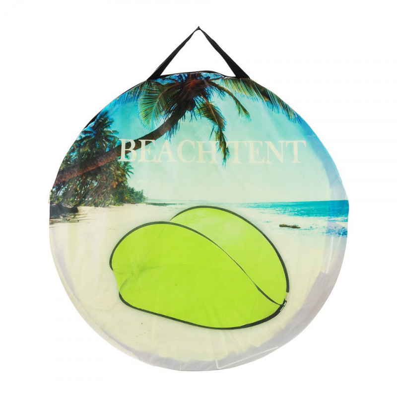 Pop-up strandtentje - groen - 220x113x87 cm