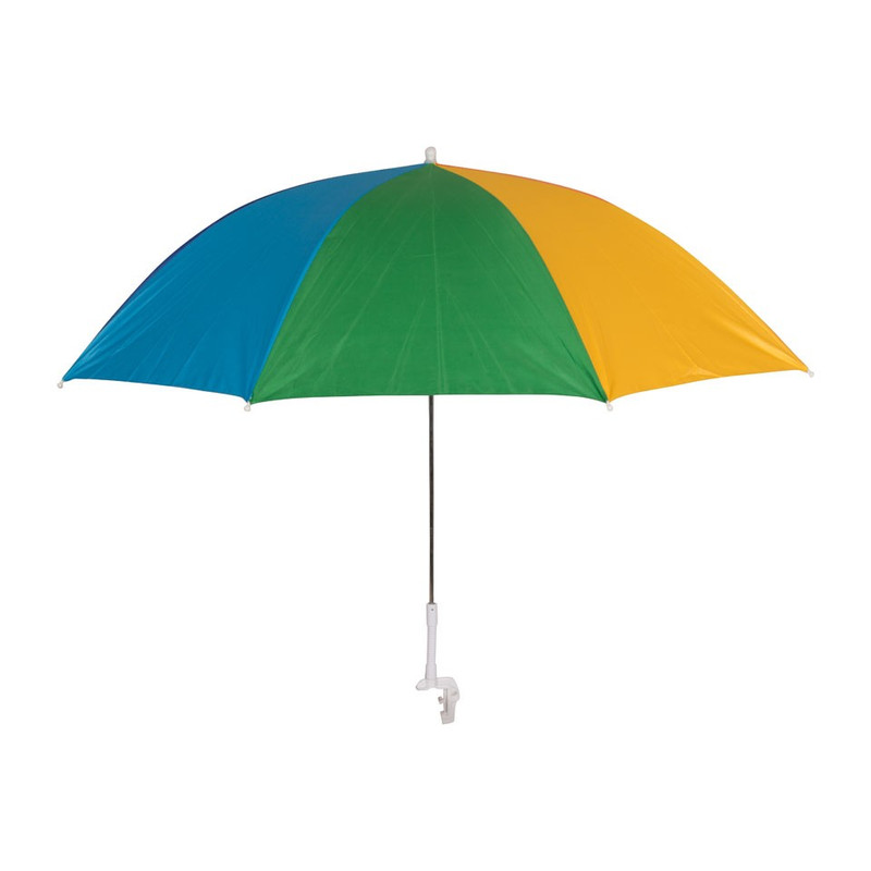 Parasol + klem - 95x85 cm - rainbow