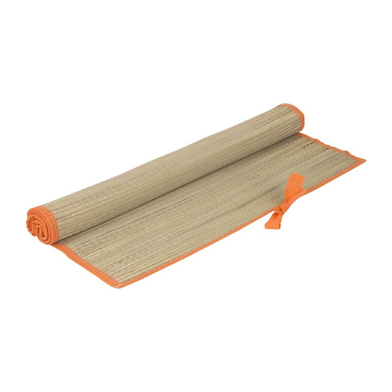 Strandmatje - 180x60 cm - oranje rand