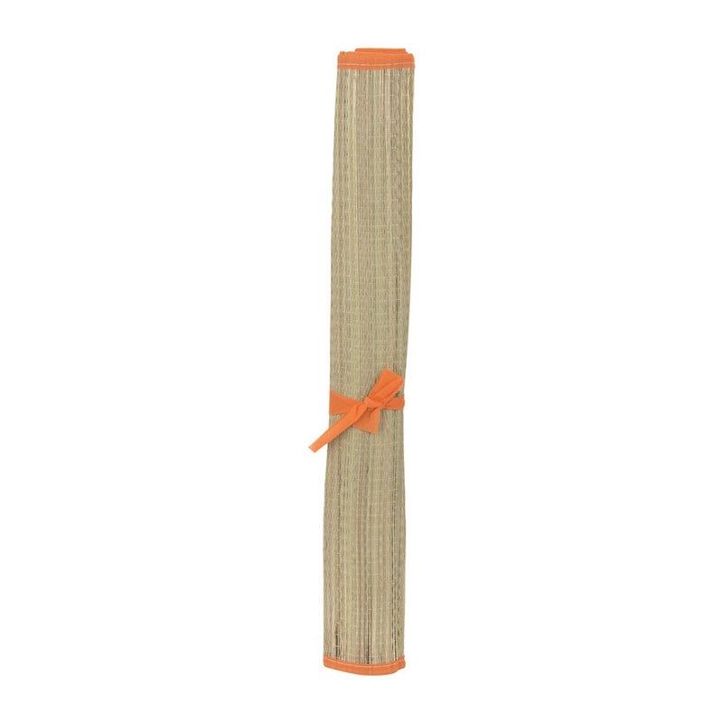 Strandmatje - 180x60 cm - oranje rand