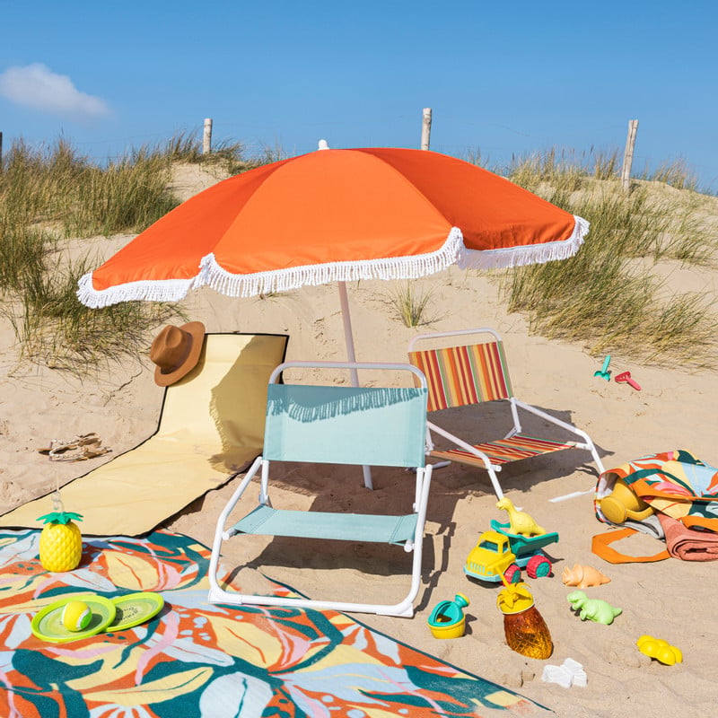 Strandparasol Tess - blauw - ø150x180 cm