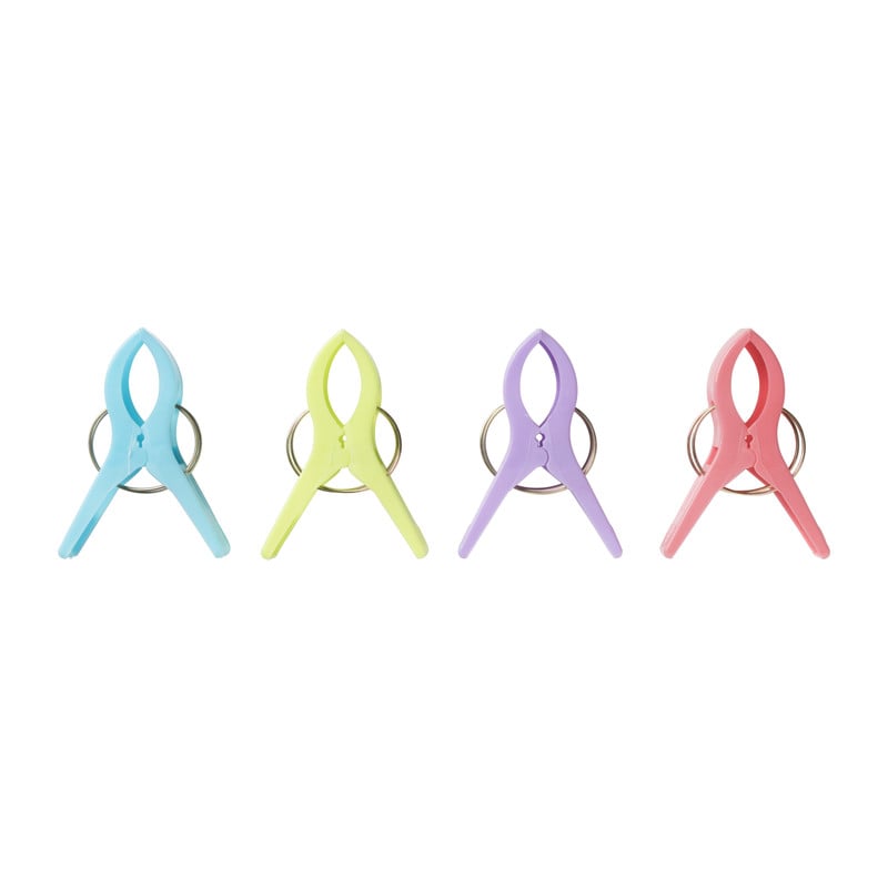 Strandlaken knijpers - set van 4 - 9x2x2 cm