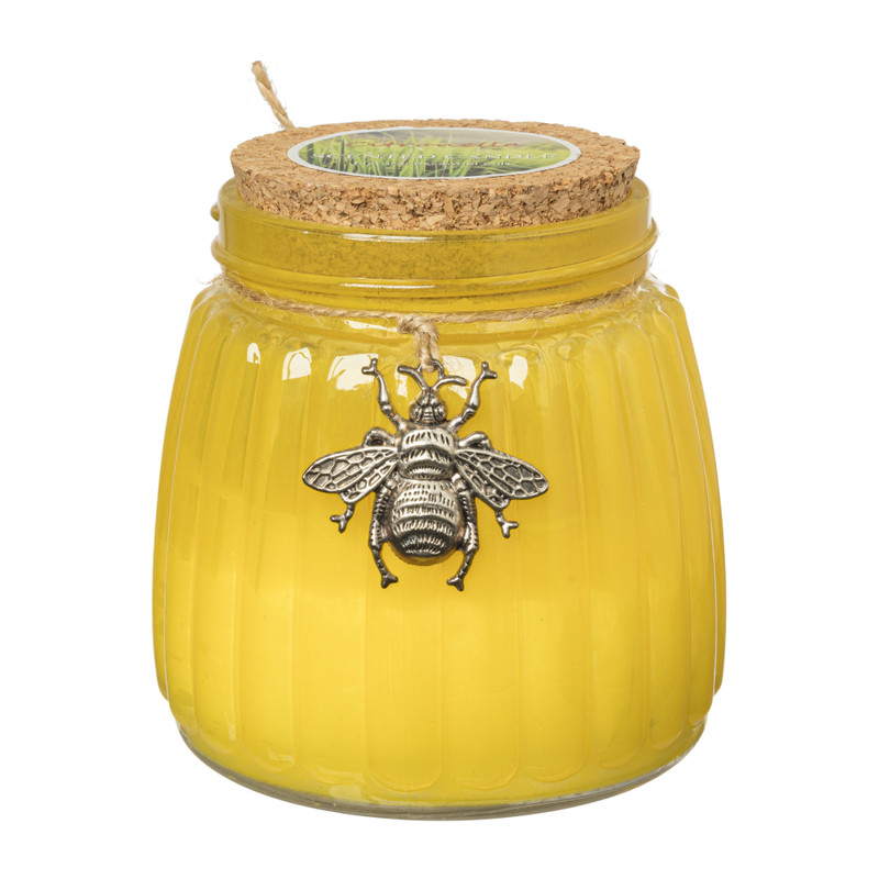 Citronella kaars - bij - ø10x10 cm 