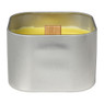 Citronella kaars camping life - vierkant blik - 7.5x7x5 cm