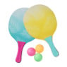 Strand tennis set - multikleur - 28x16x3.5 cm