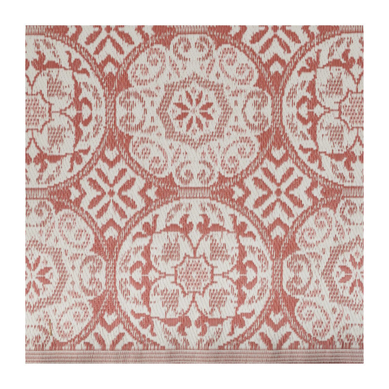 Buitenkleed cirkels - terra - 160x230 cm