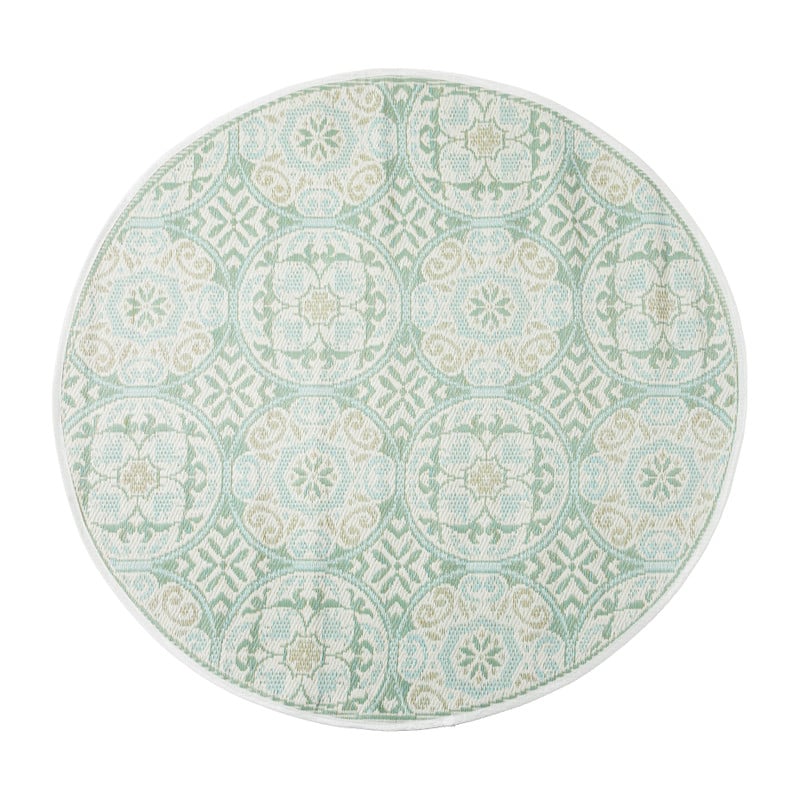 Buitenkleed cirkels - groen - ø150 cm