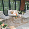 Luxe buitenkleed barok - beige - 150x200 cm