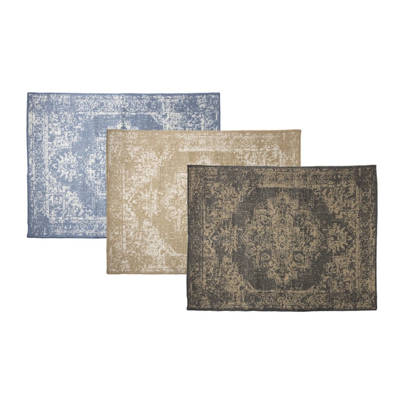 Luxe buitenkleed barok - zwart - 150x200 cm