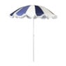 Parasol gestreept - blauw/wit - ø160x180 cm