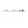 Parasol gestreept - blauw/wit - ø160x180 cm