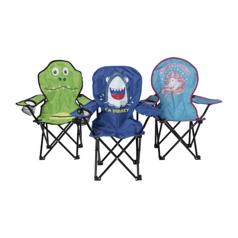 Kids campingstoel haai - 66x55x32 cm