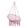Hangstoel knoet - roze - ø80x100 cm