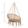 Hangstoel knoet - bruin - ⌀80x100 cm 
