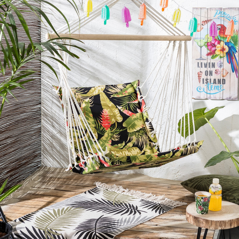 Hangstoel aan stok - tropical