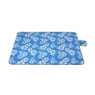 Strand/picknickplaid flowers - blauw