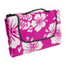 Strand/picknickplaid flowers - roze