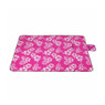 Strand/picknickplaid flowers - roze