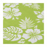 Strand/picknickplaid flowers - groen
