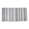 Strandlaken indian black - zwart/wit - 180x100 cm