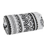 Strandlaken indian black - zwart/wit - 180x100 cm