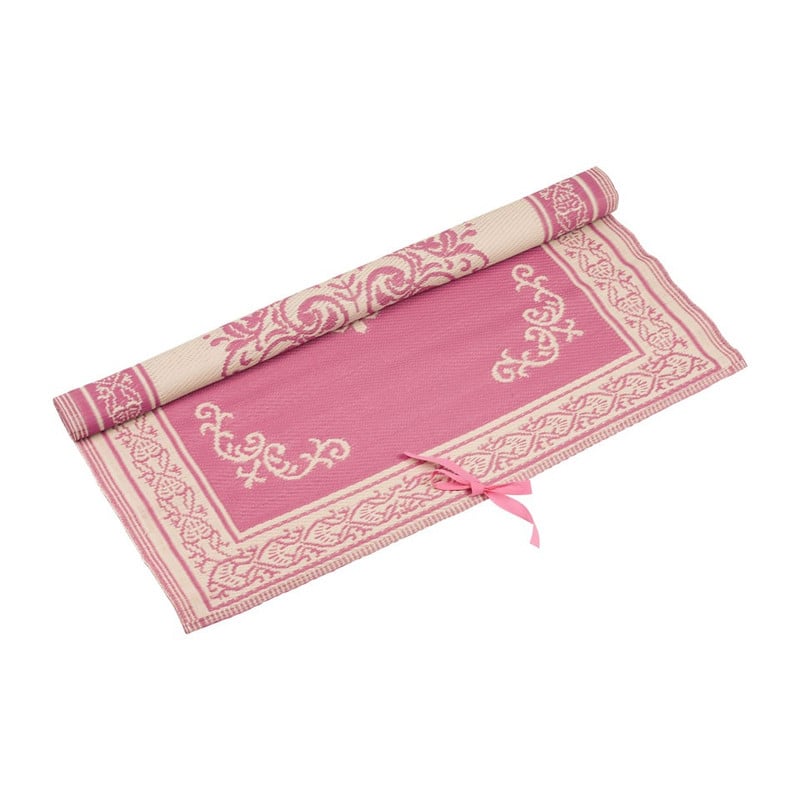 Strand/picknickmat kunststof - 120x180 cm - roze