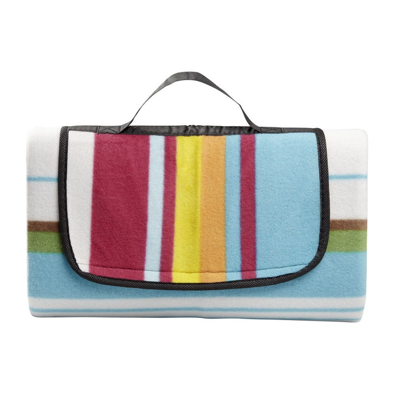 Strand/picknick plaid gestreept - multikleur