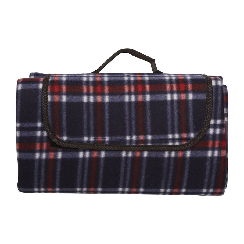 Strand/picknick plaid geruit - blauw