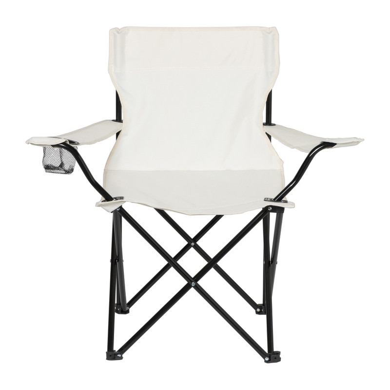 Campingstoel opvouwbaar - wit - 80x75x50 cm