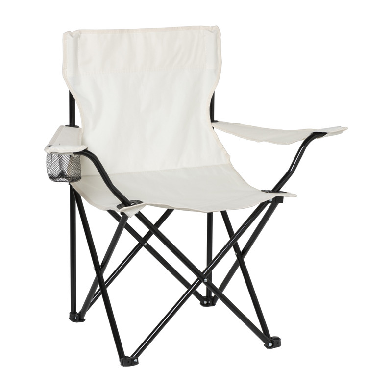 Campingstoel opvouwbaar - wit - 80x75x50 cm