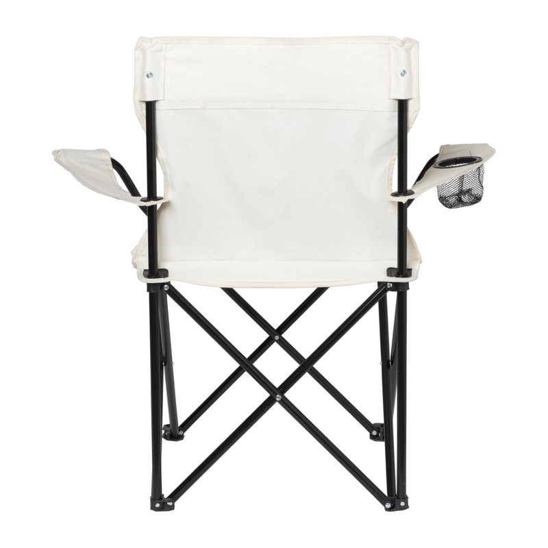 Campingstoel opvouwbaar - wit - 80x75x50 cm