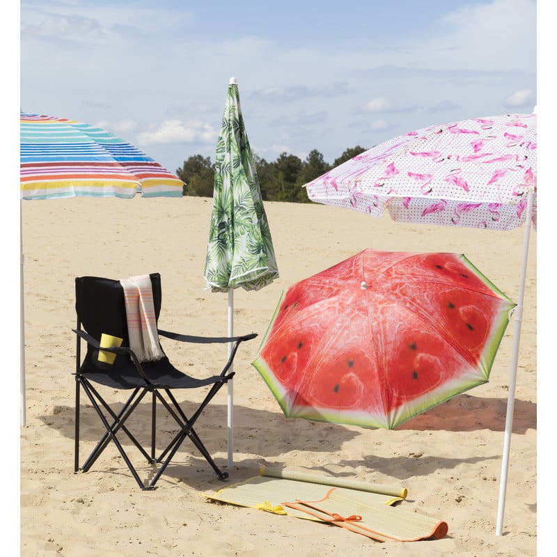 Opvouwbare campingstoel - zwart - 80x75x50 cm