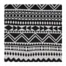 Picknickplaid aztec - zwart - 140x140 cm 